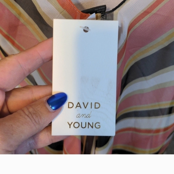 NWT DAVID AND YOUNG Sheer Chic Oversized SWIMSUIT beach cover up OS - Picture 10 of 11